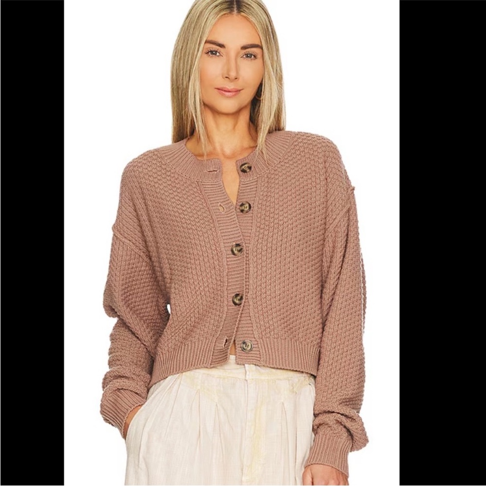 Free People Brown Lila Cardigan - Picture 2 of 2